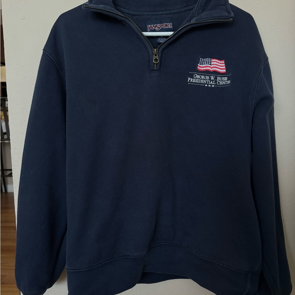 Jansport Men's Zip-Up Sweater in Deep Blue